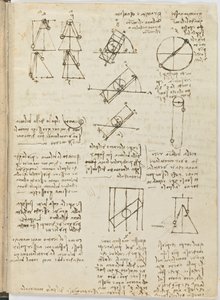 Código sobre el vuelo de los pájaros, c. 1505-06, manuscrito en papel, cc. 18, hoja 1 recto